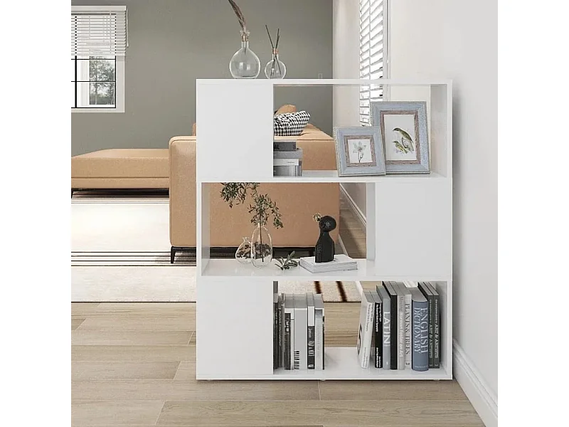 Bibliothèque | Etagère de rangement | Meuble de rangement Blanc 80x24x94 cm