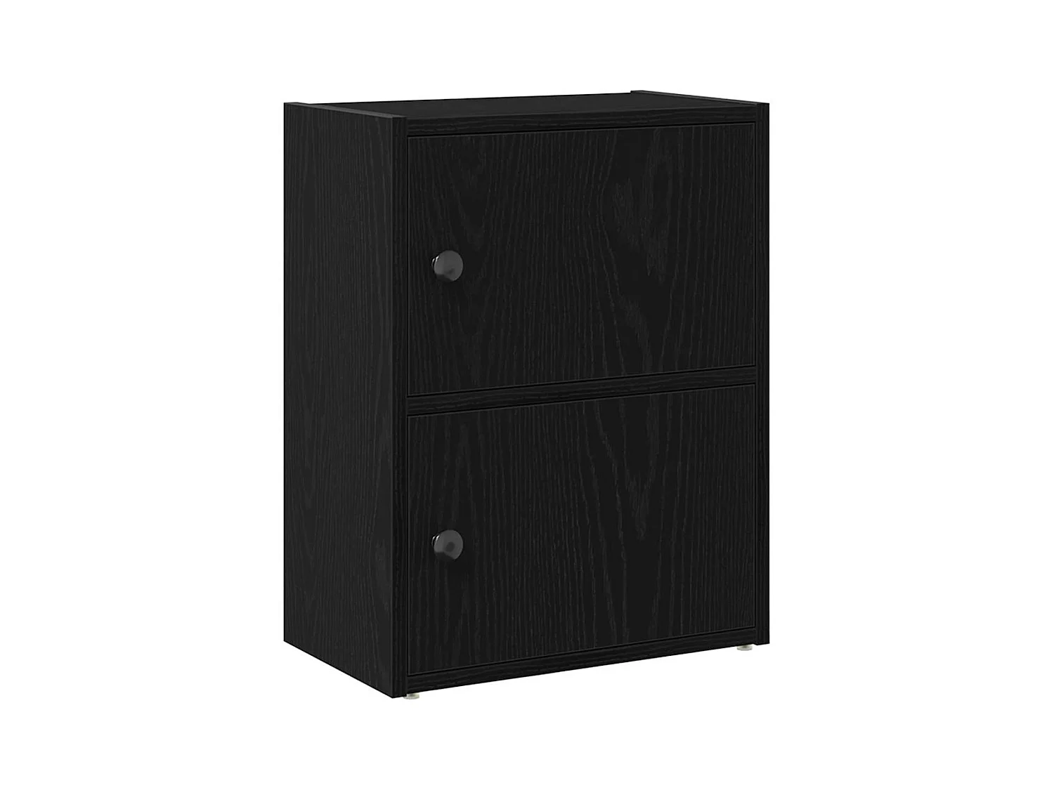 Bibliothèque | Etagère de rangement | Meuble de rangement chêne noir 40x24x52 cm bois d'ingénierie