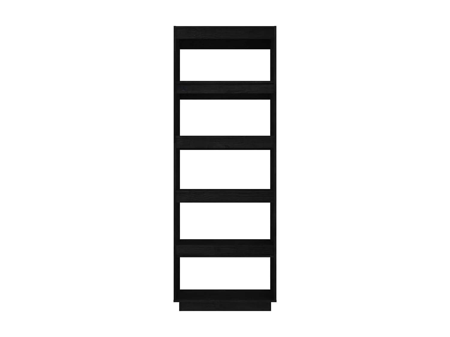 Bibliothèque | Etagère de rangement | Meuble de rangement Noir 60x35x167 cm Pin massif