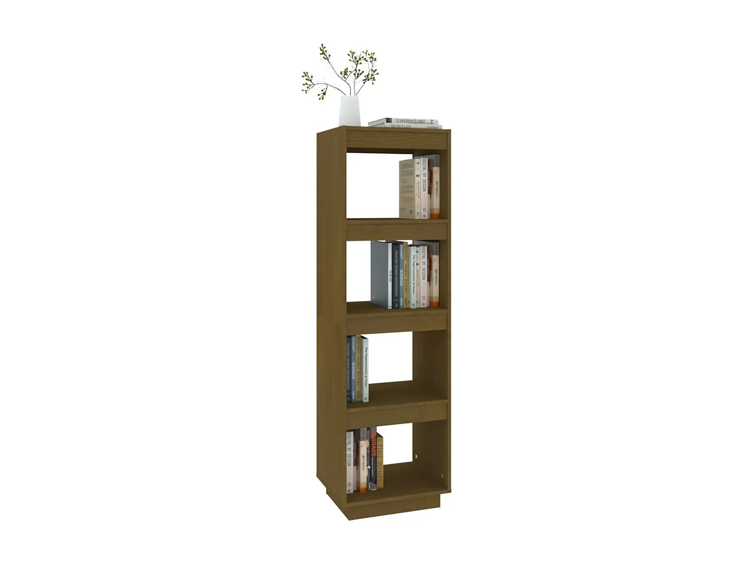 Libreria | Scaffale | Mobile di stoccaggio Divisorio Ambra 40x35x135 cm in Legno Massello di Pino