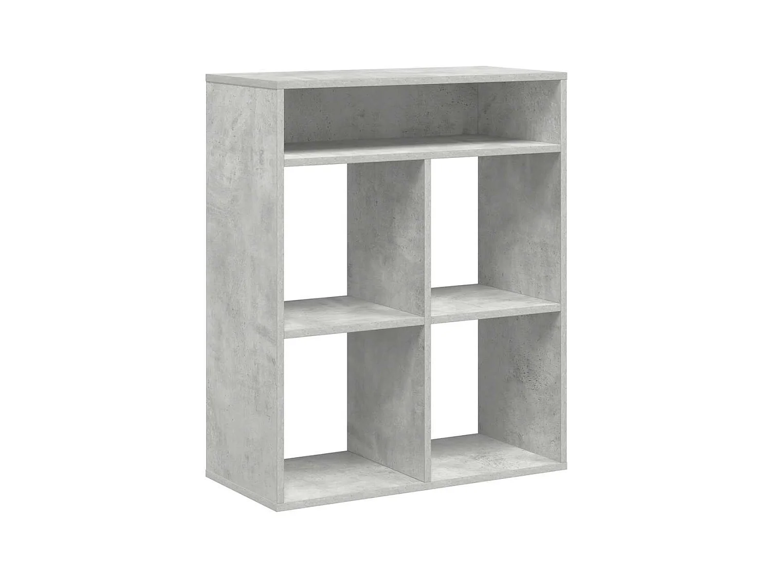 Bibliothèque | Etagère de rangement | Meuble de rangement gris béton 66x31x80 cm bois d’ingénierie
