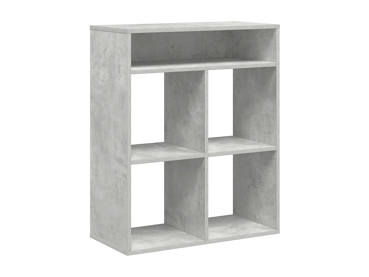 Libreria | Scaffale | Mobile di stoccaggio Grigio Cemento 66x31x80 cm in Legno Multistrato