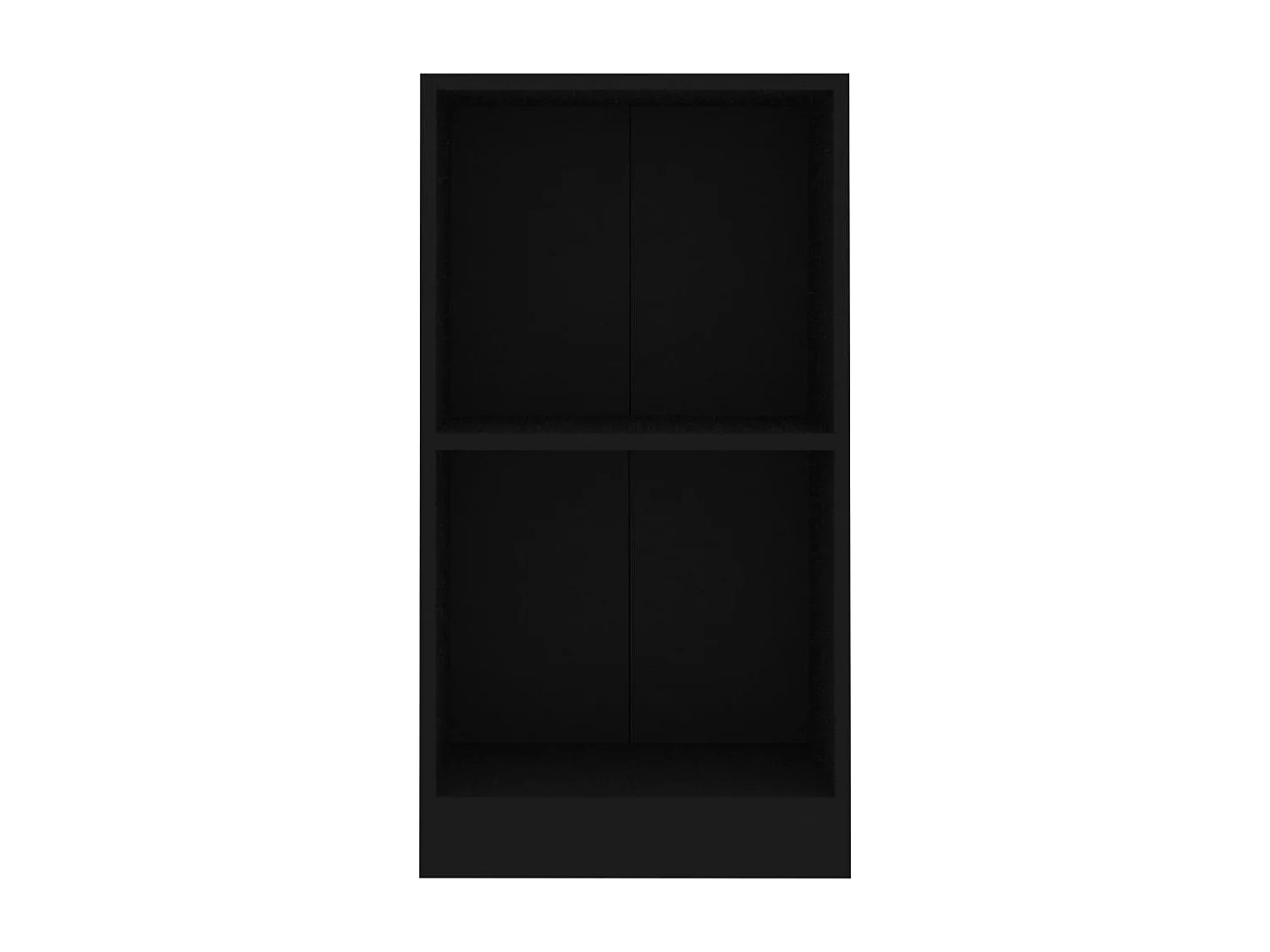 Libreria | Scaffale | Mobile di stoccaggio Nera 40x24x75 cm in Legno Multistrato