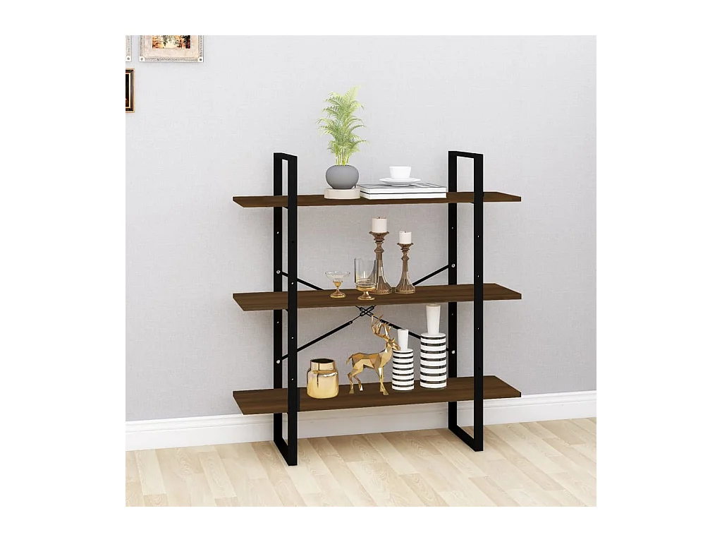 Bibliothèque | Etagère de rangement | Meuble de rangement Chêne marron 100x30x105 cm Bois d'ingénierie