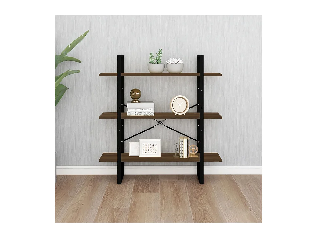 Bibliothèque | Etagère de rangement | Meuble de rangement Chêne marron 100x30x105 cm Bois d'ingénierie