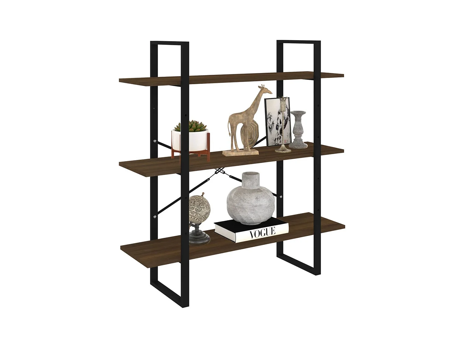 Bibliothèque | Etagère de rangement | Meuble de rangement Chêne marron 100x30x105 cm Bois d'ingénierie