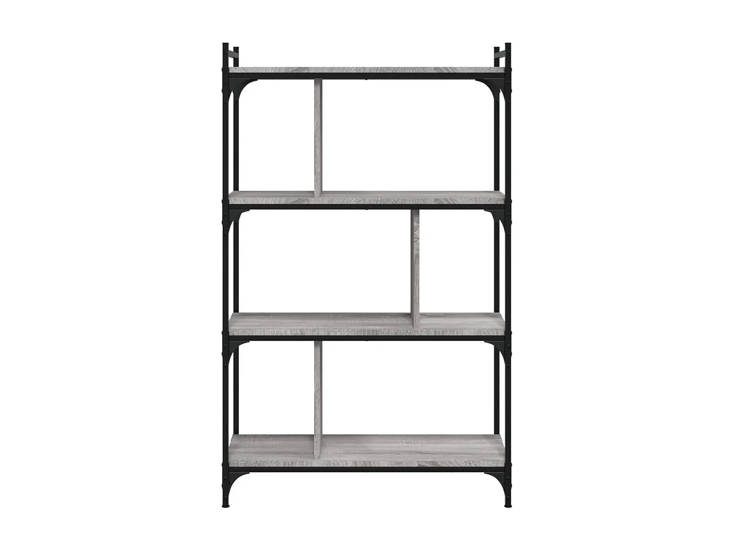 Libreria | Scaffale | Mobile di stoccaggio Grigio Sonoma 4 Ripiani 76x32x123 cm Legno Multistrato