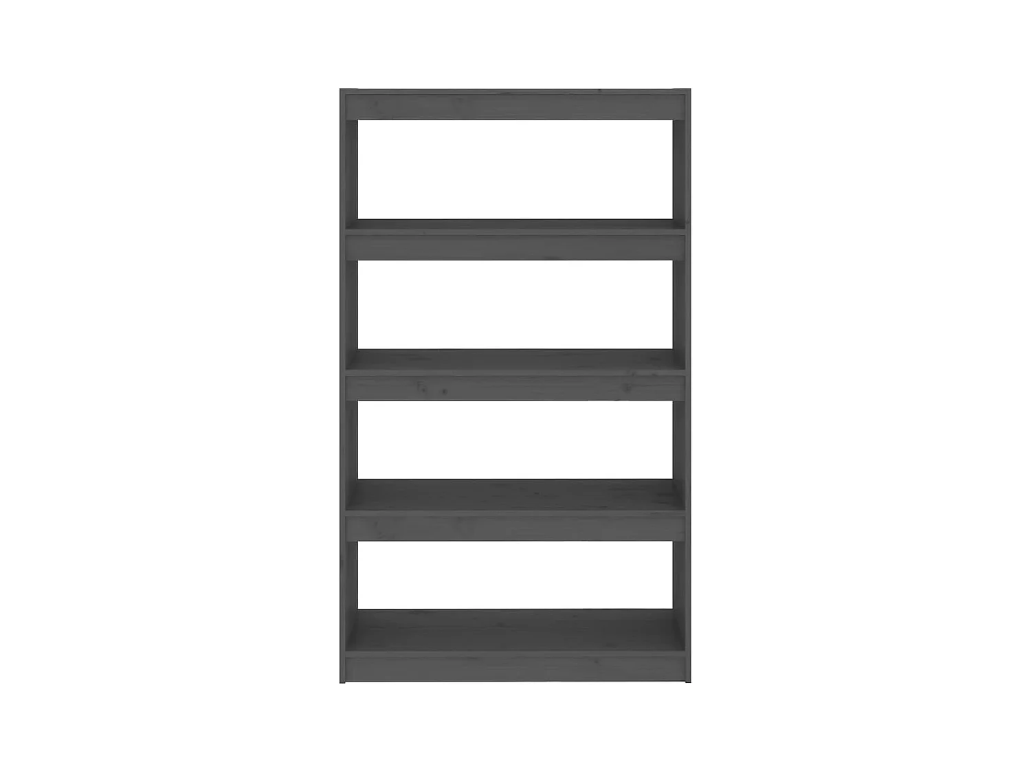 Bibliothèque | Etagère de rangement | Meuble de rangement Gris 80x30x135,5 cm Pin massif