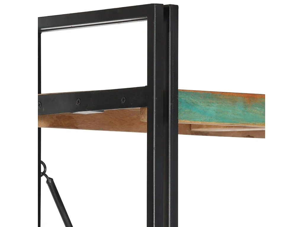 Libreria | Scaffale | Mobile di stoccaggio a 5 Ripiani 90x30x180 cm in Legno Massello di Recupero