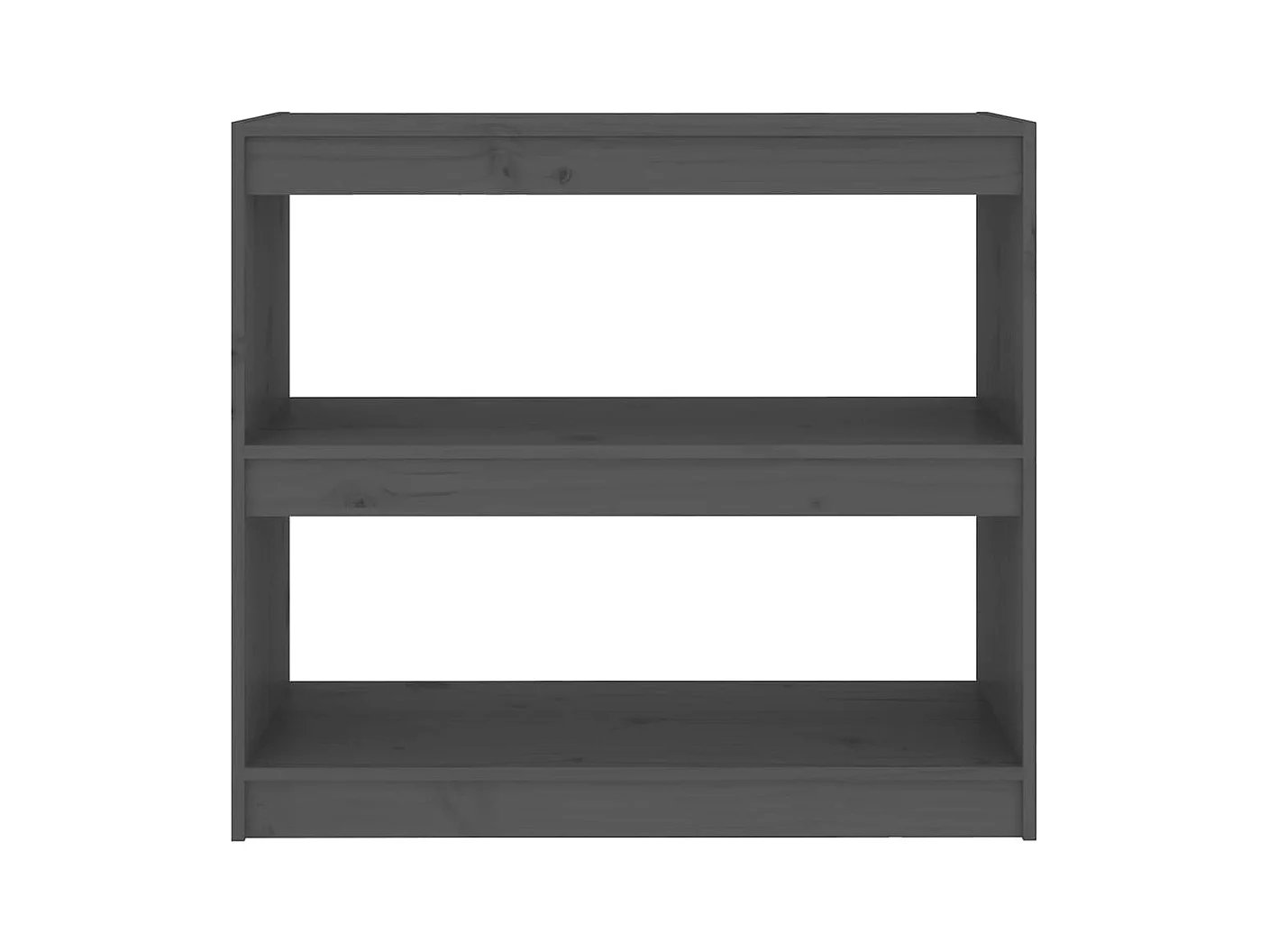 Bibliothèque | Etagère de rangement | Meuble de rangement Gris 80x30x71,5 cm Pin massif