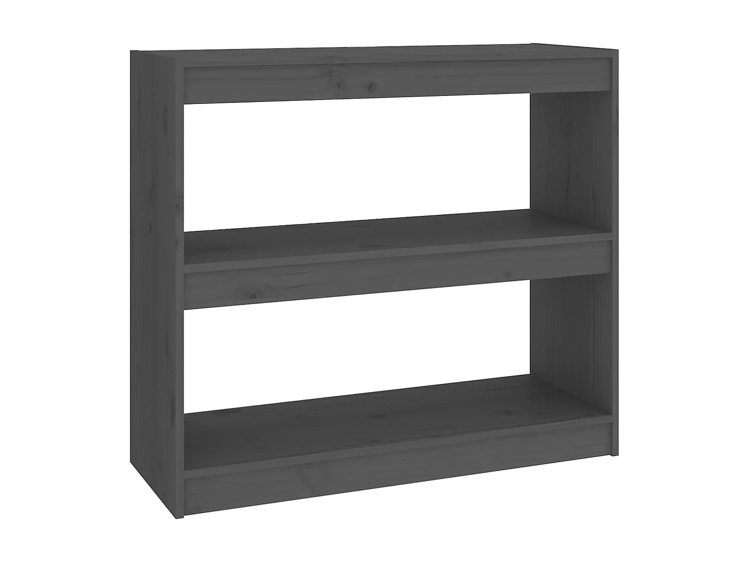 Bibliothèque | Etagère de rangement | Meuble de rangement Gris 80x30x71,5 cm Pin massif