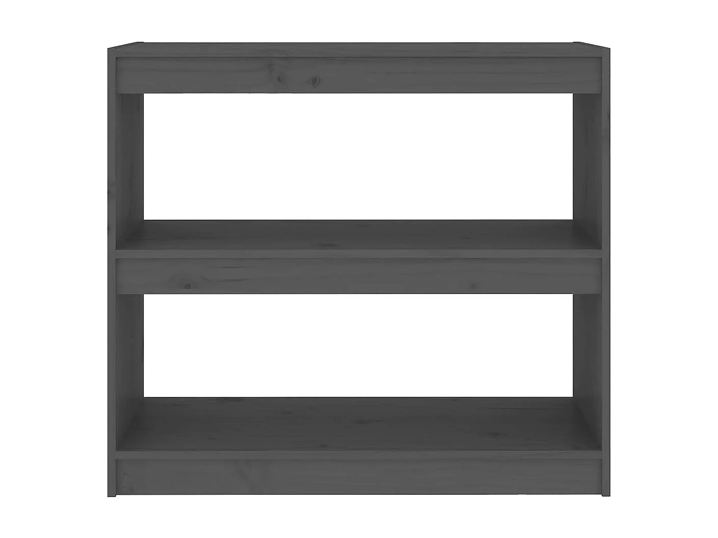 Bibliothèque | Etagère de rangement | Meuble de rangement Gris 80x30x71,5 cm Pin massif