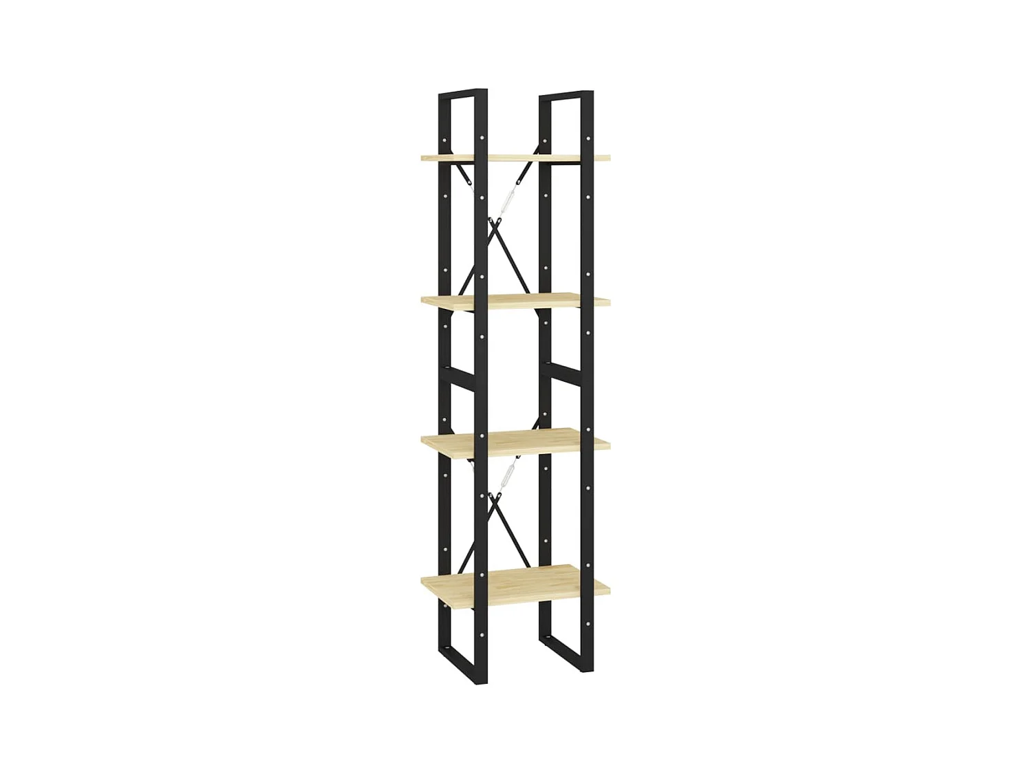 Bibliothèque | Etagère de rangement | Meuble de rangement à 4 niveaux 40x30x140 cm Bois de pin massif