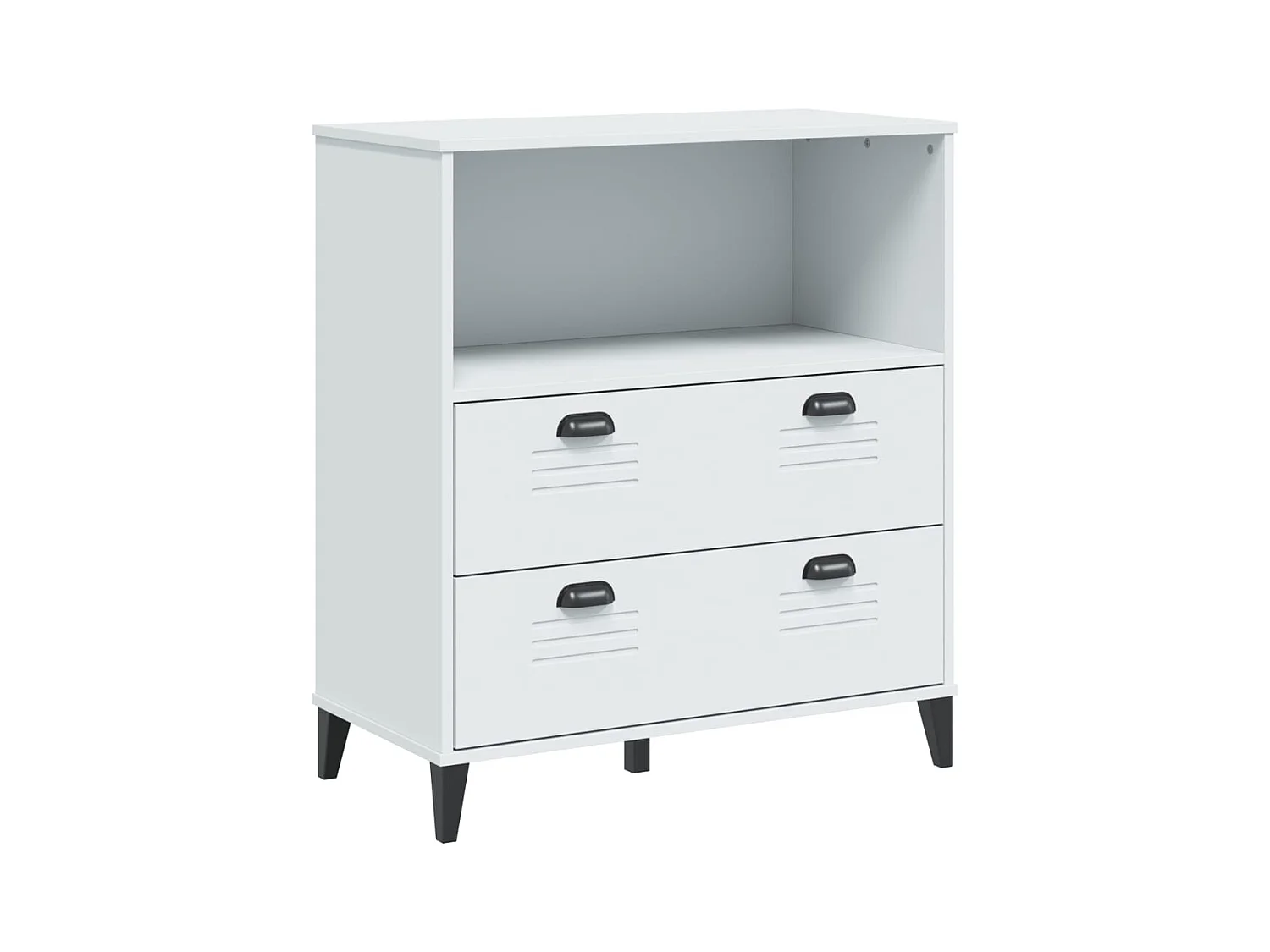 Bibliothèque | Etagère de rangement | Meuble de rangement VIKEN blanc 80x40x90 cm bois d'ingénierie