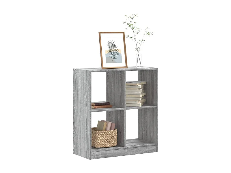 Bibliothèque | Etagère de rangement | Meuble de rangement sonoma gris 68,5x32x75 cm bois d'ingénierie