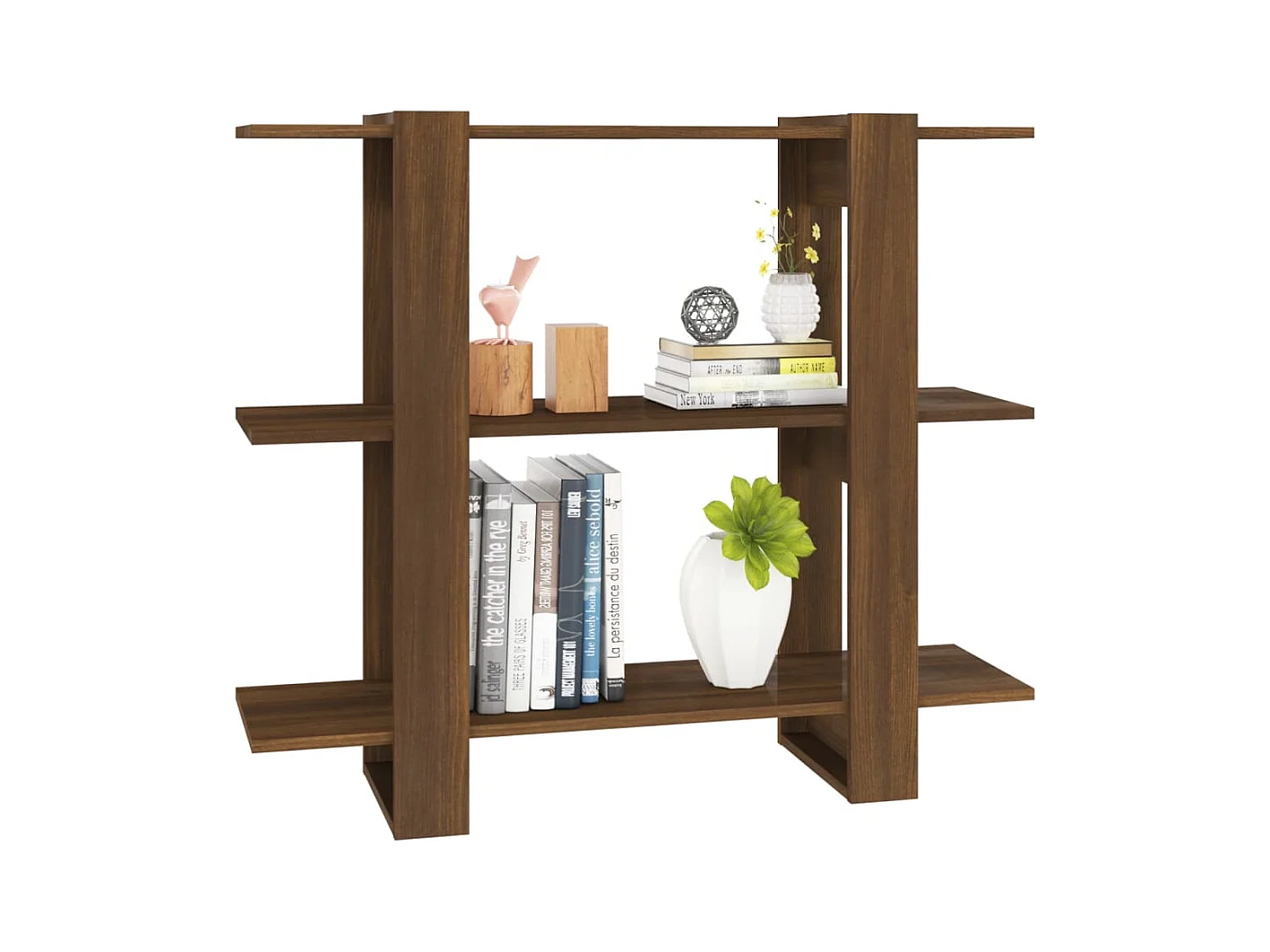 Bibliothèque | Etagère de rangement | Meuble de rangement Chêne marron 100x30x87 cm
