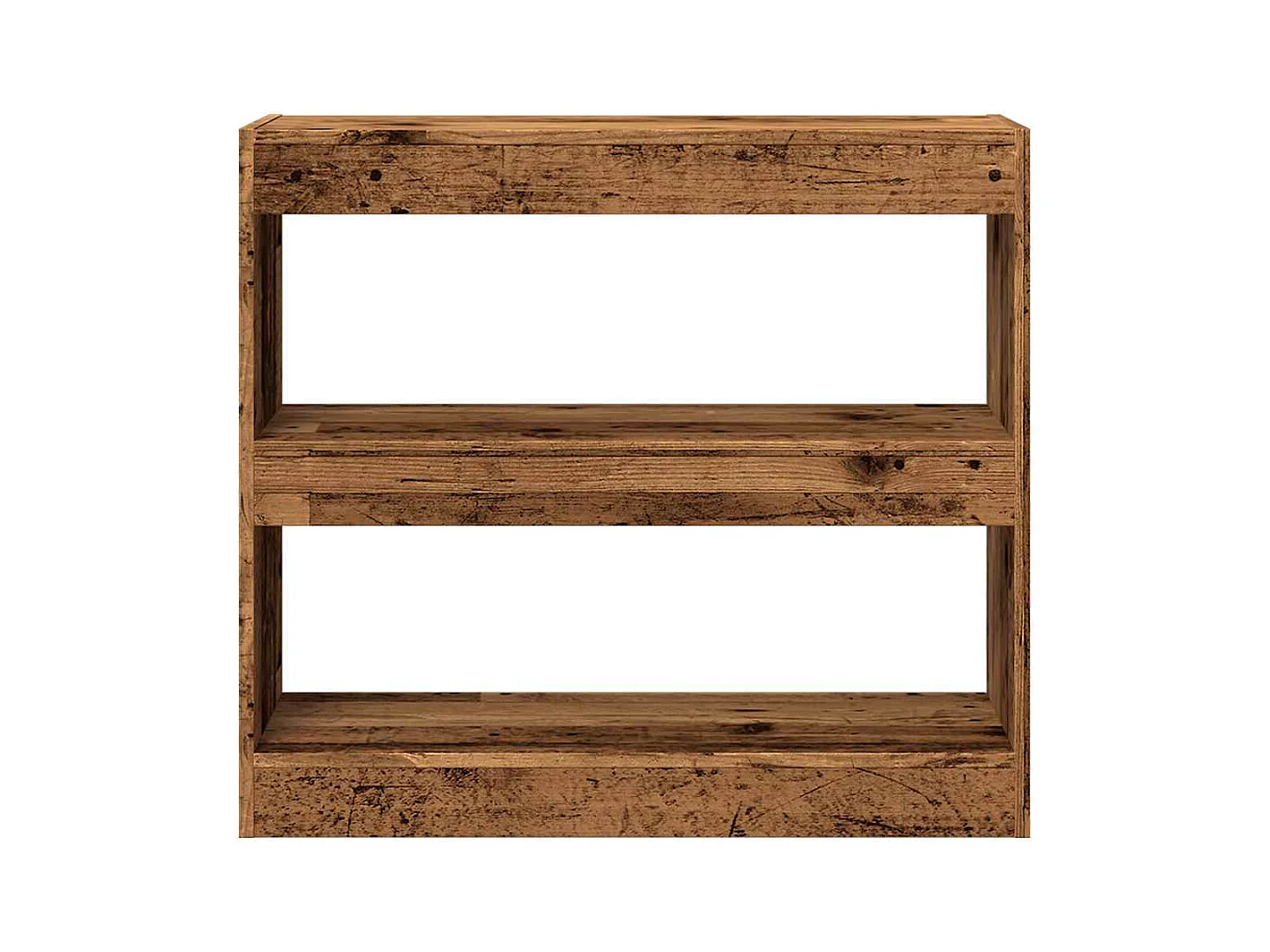 Bibliothèque | Etagère de rangement | Meuble de rangement vieux bois 80x30x72 cm