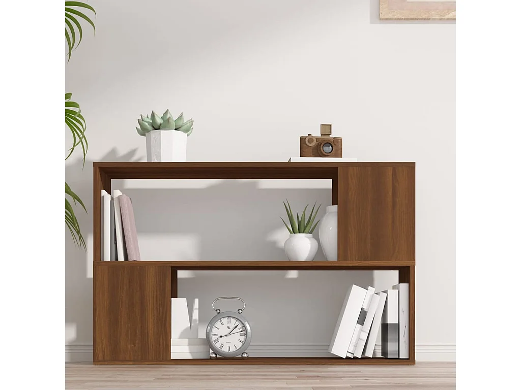 Libreria | Scaffale | Mobile di stoccaggio Rovere Marrone 100x24x63 cm in Legno Multistrato