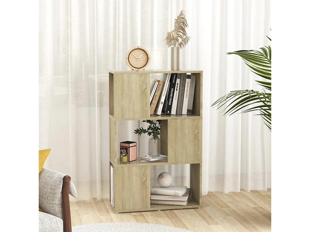 Bibliothèque | Etagère de rangement | Meuble de rangement Chêne Sonoma 60x24x94 cm