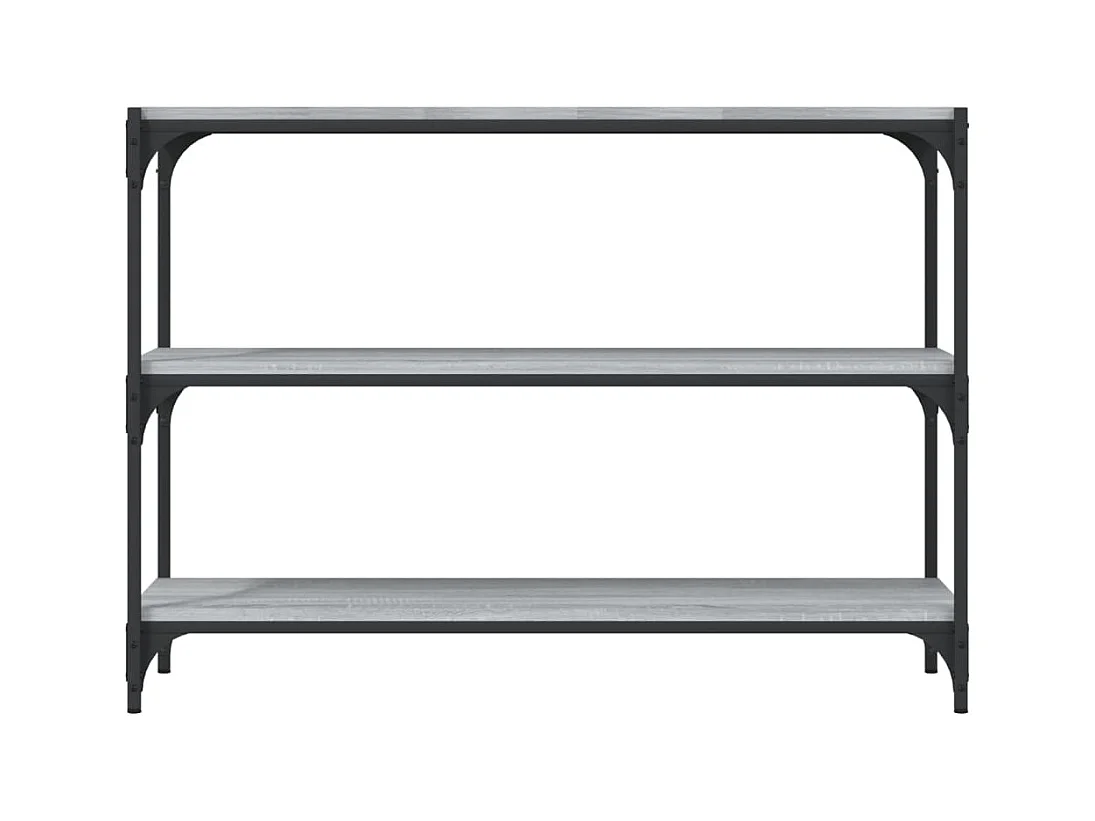 Bibliothèque | Etagère de rangement | Meuble de rangement Sonoma gris 100x33x70,5 cm Bois d'ingénierie acier