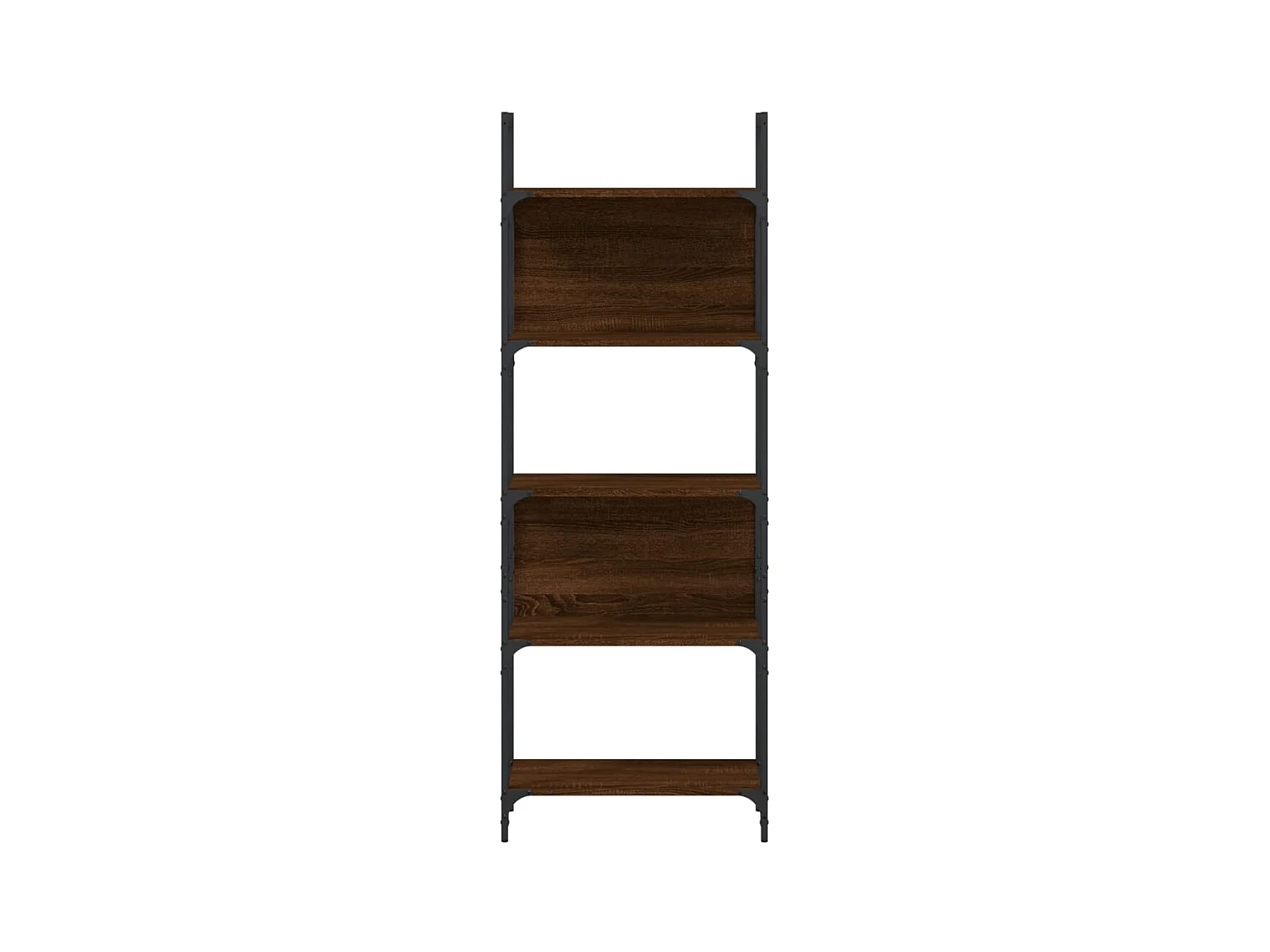 Bibliothèque | Etagère de rangement | Meuble de rangement à 5 niveaux chêne marron 60,5x24x166,5 cm