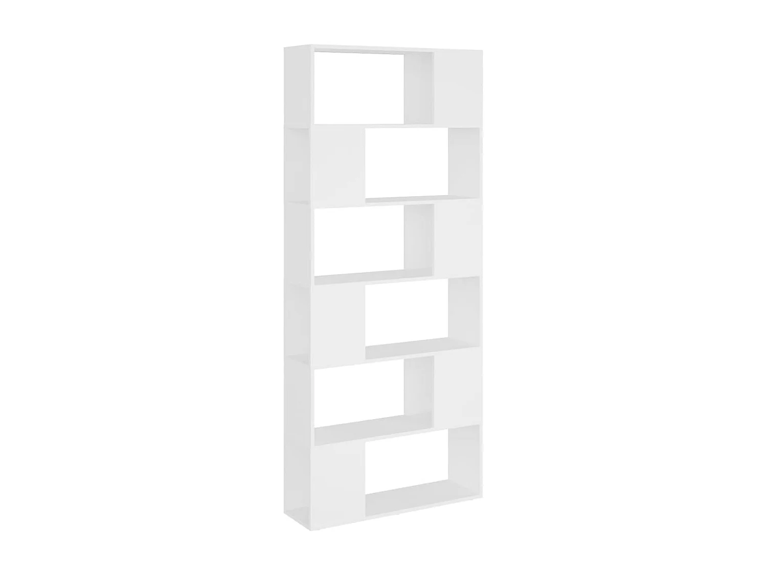 Bibliothèque | Etagère de rangement | Meuble de rangement Blanc Bois d'ingénierie