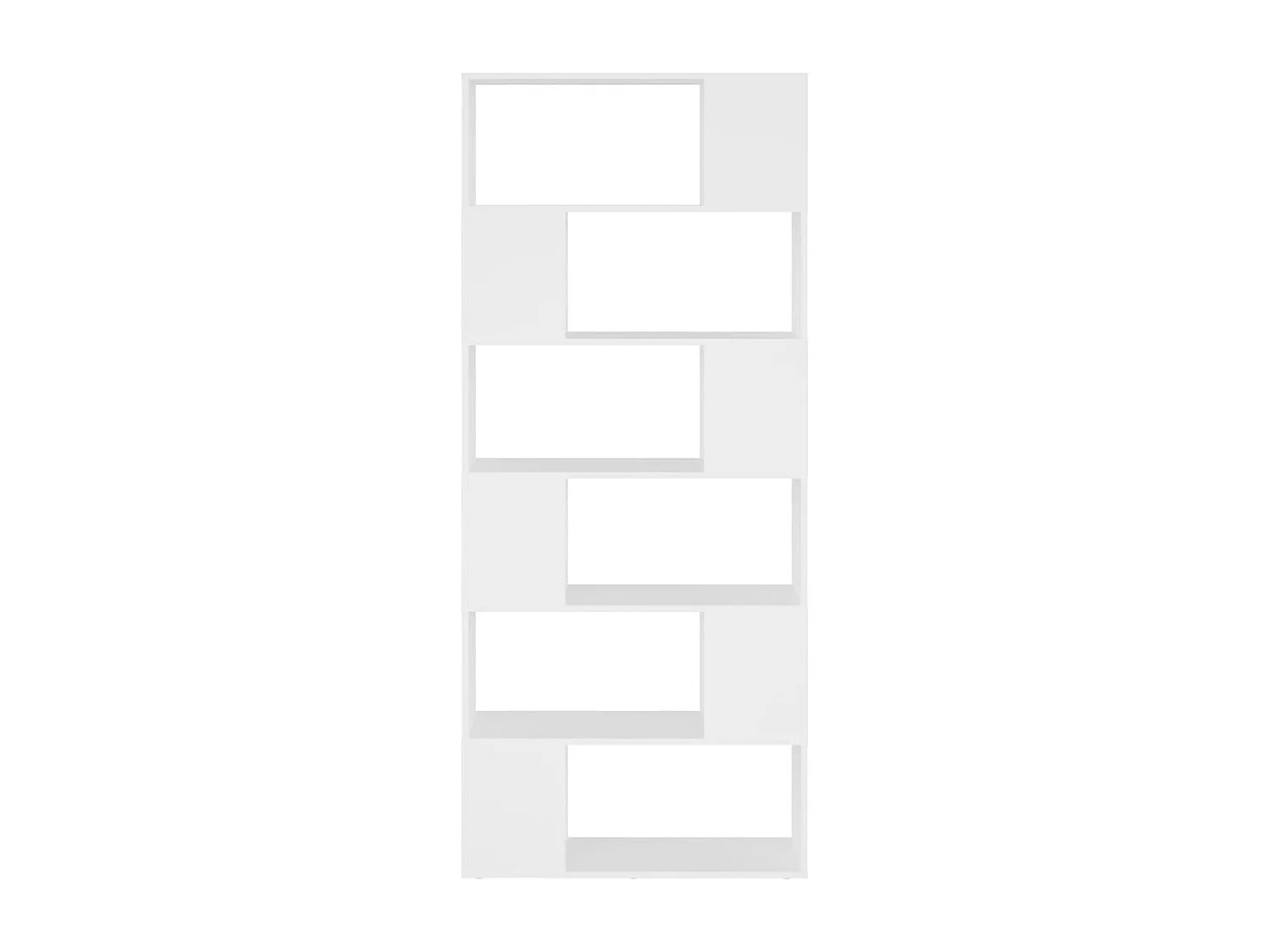 Bibliothèque | Etagère de rangement | Meuble de rangement Blanc Bois d'ingénierie