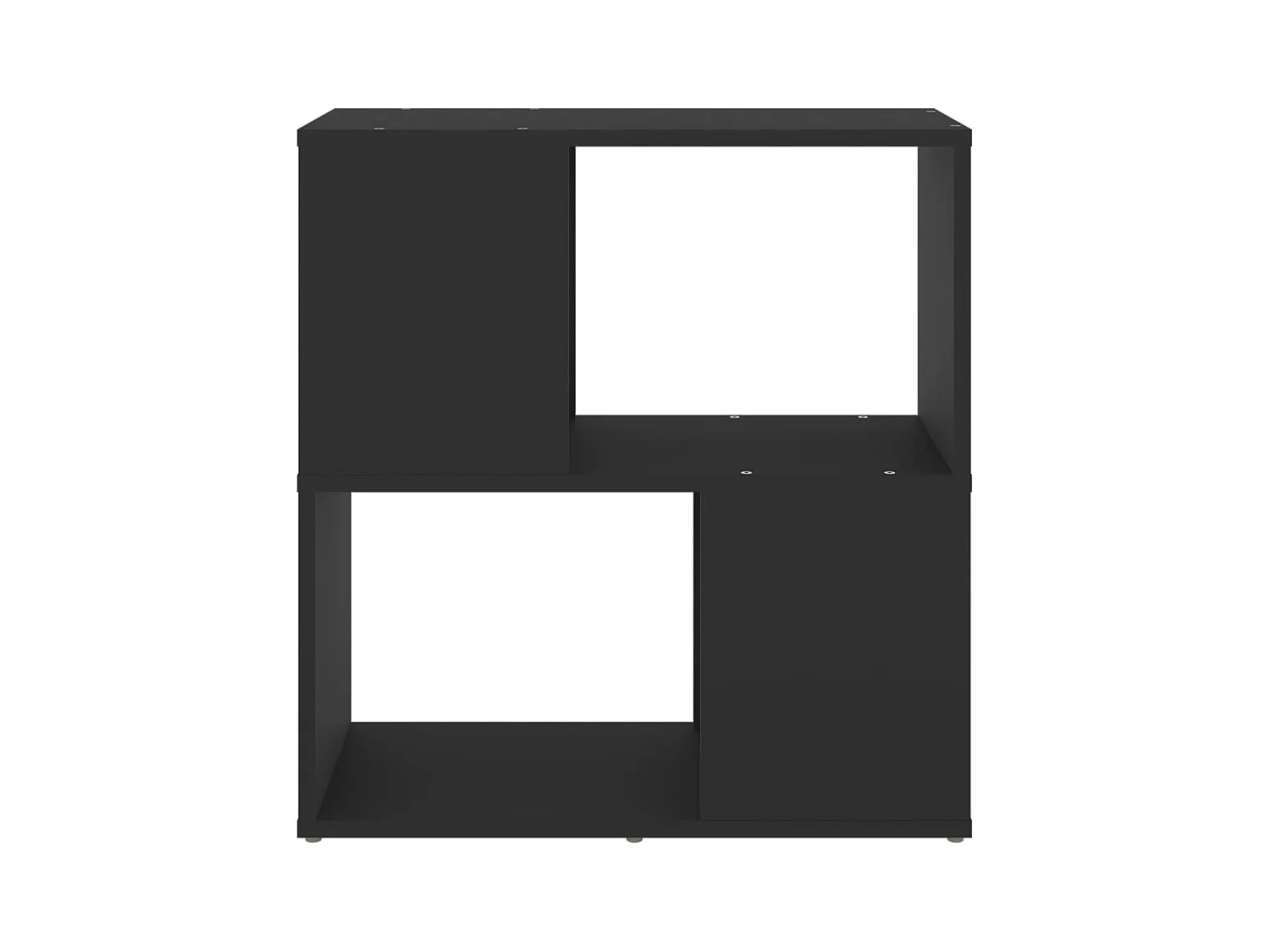 Bibliothèque | Etagère de rangement | Meuble de rangement Noir 60x24x63 cm Bois d'ingénierie