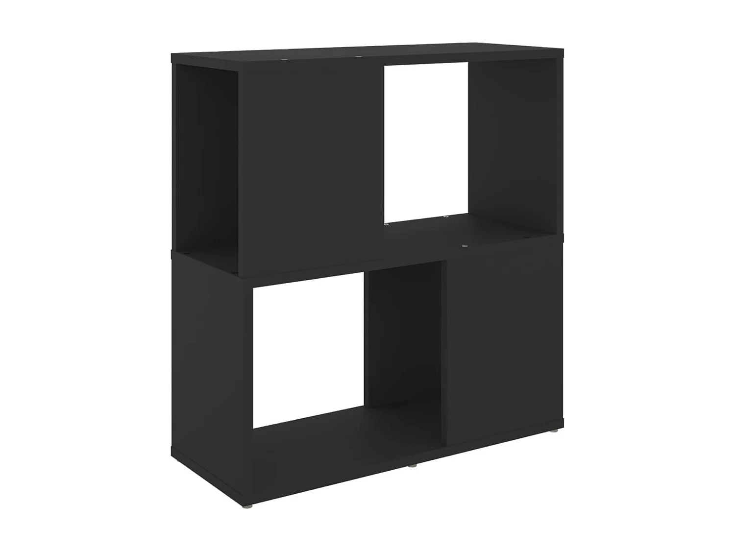 Bibliothèque | Etagère de rangement | Meuble de rangement Noir 60x24x63 cm Bois d'ingénierie