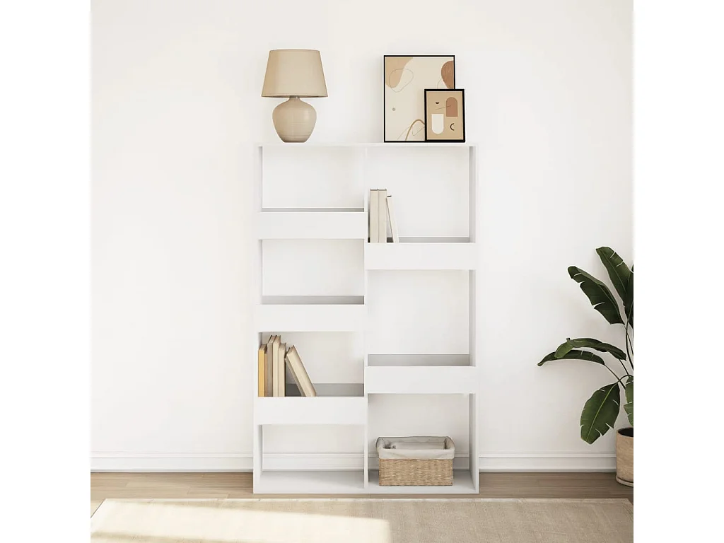 Bibliothèque | Etagère de rangement | Meuble de rangement blanc 100x33x155,5 cm bois d'ingénierie