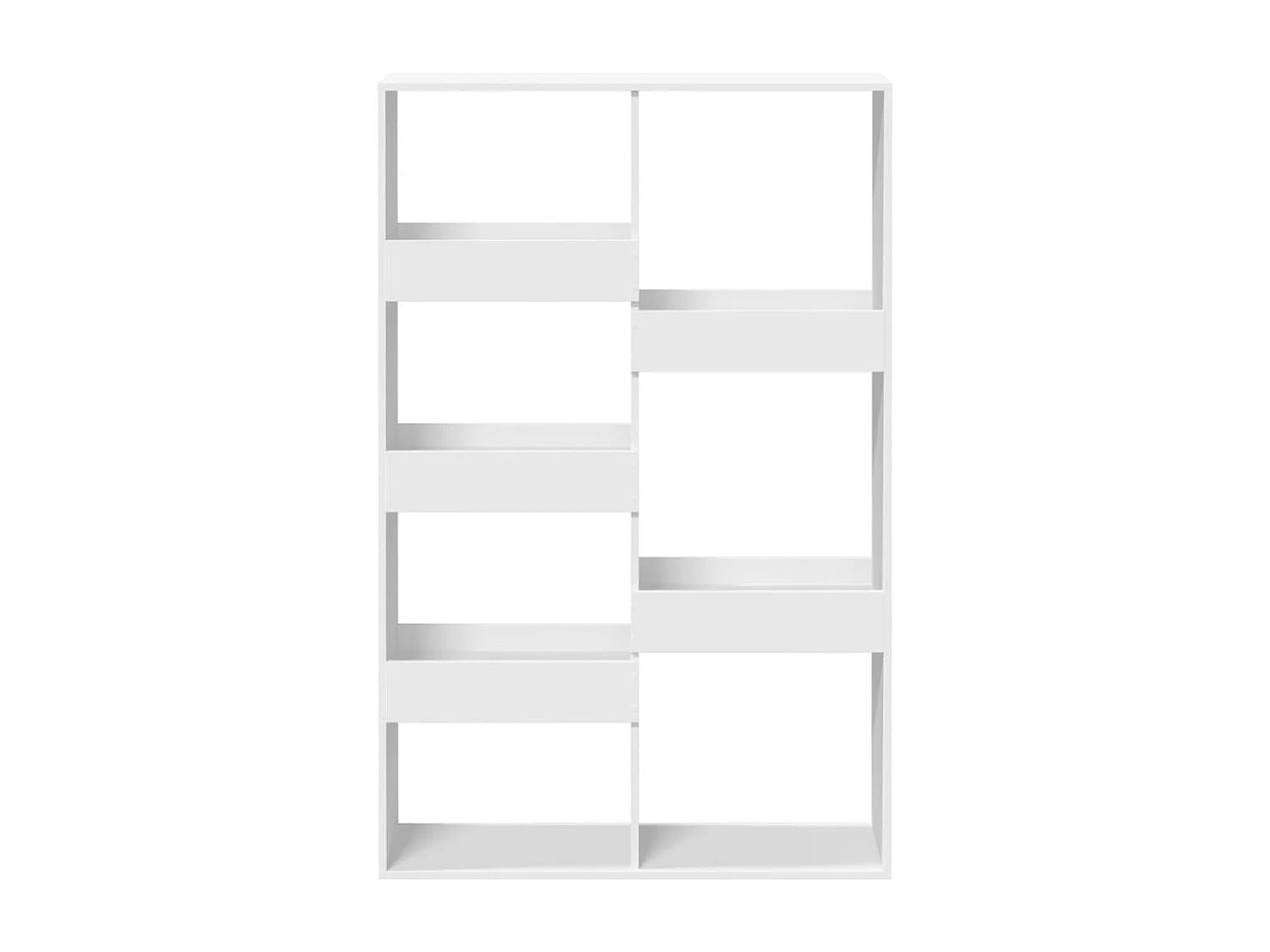 Bibliothèque | Etagère de rangement | Meuble de rangement blanc 100x33x155,5 cm bois d'ingénierie