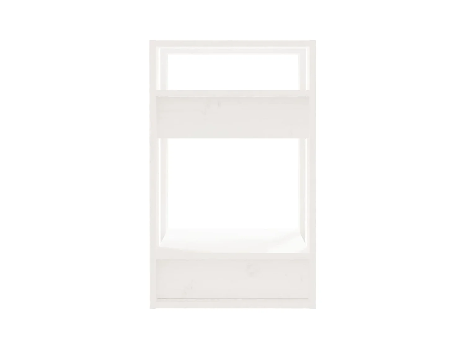 Bibliothèque | Etagère de rangement | Meuble de rangement Blanc 41x35x57 cm Pin massif