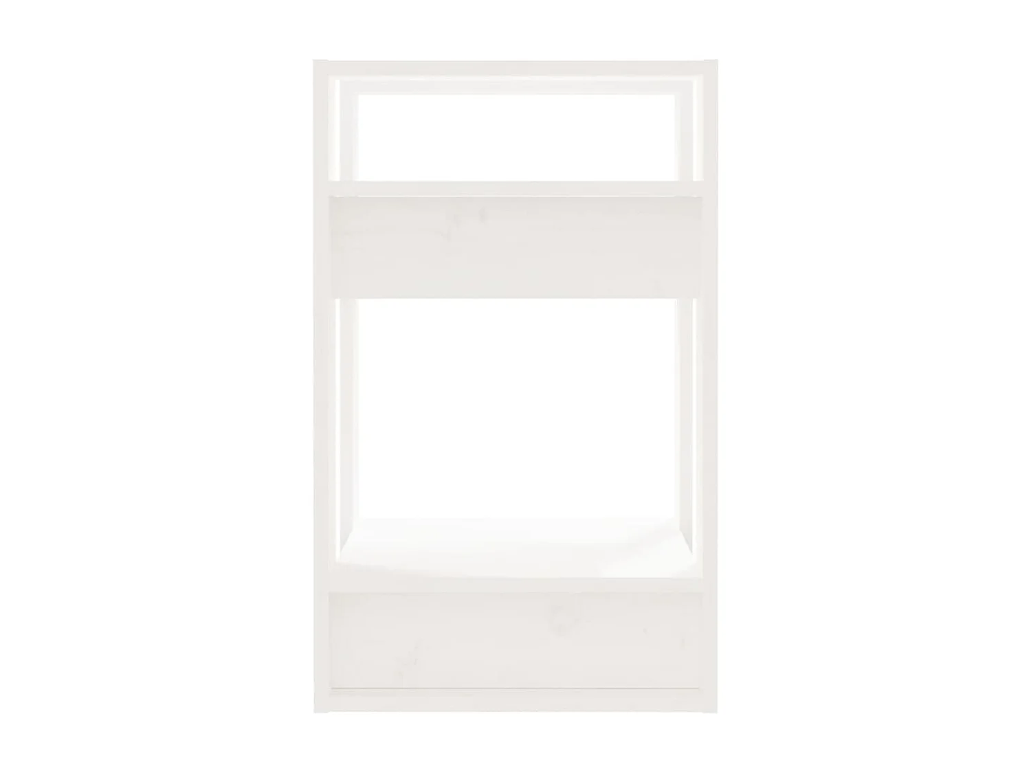 Bibliothèque | Etagère de rangement | Meuble de rangement Blanc 41x35x57 cm Pin massif