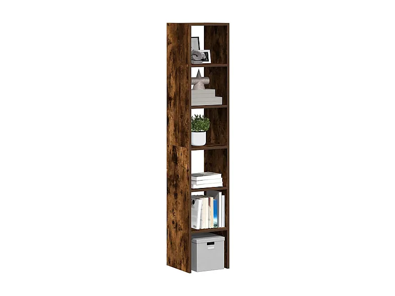 Bibliothèques | Etagère de rangement | Meuble de rangement 2 pcs empilable chêne fumé bois d'ingénierie