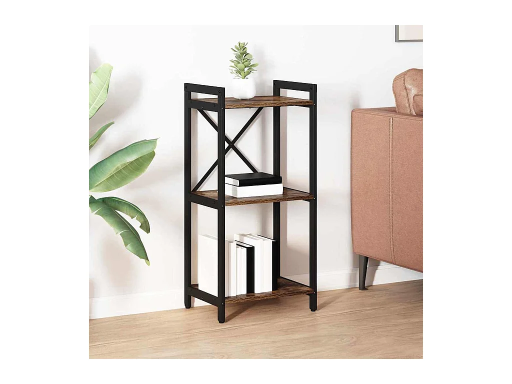 Bibliothèque | Etagère de rangement | Meuble de rangement Chêne fumé 40 x 30 x 83 cm Bois d'ingénierie