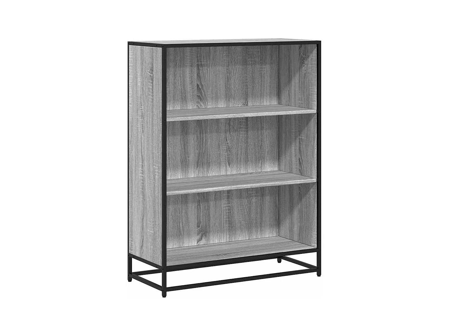 Bibliothèque | Etagère de rangement | Meuble de rangement sonoma gris 80,5x35x107,5 cm bois d'ingénierie