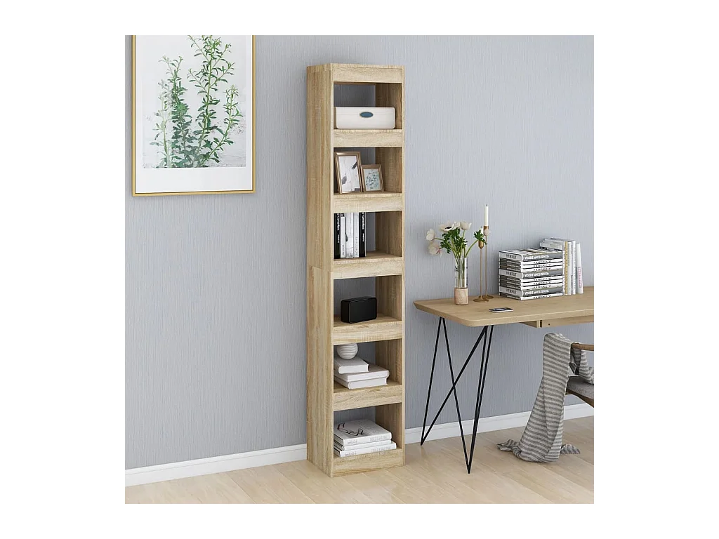 Bibliothèque | Etagère de rangement | Meuble de rangement Chêne Sonoma 40x30x198 cm