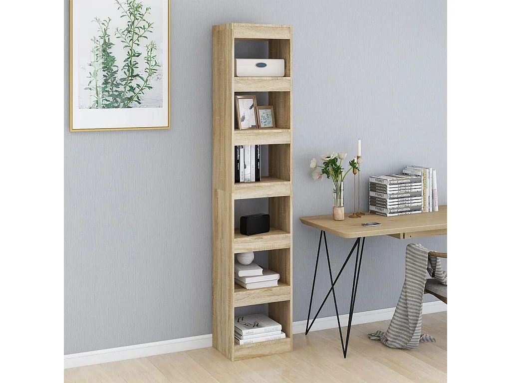 Bibliothèque | Etagère de rangement | Meuble de rangement Chêne Sonoma 40x30x198 cm