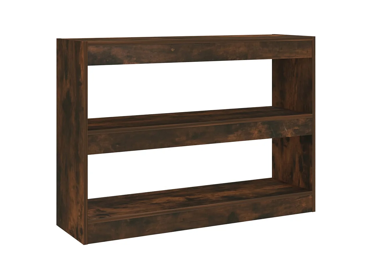 Bibliothèque | Etagère de rangement | Meuble de rangement chêne fumé 100x30x72 cm