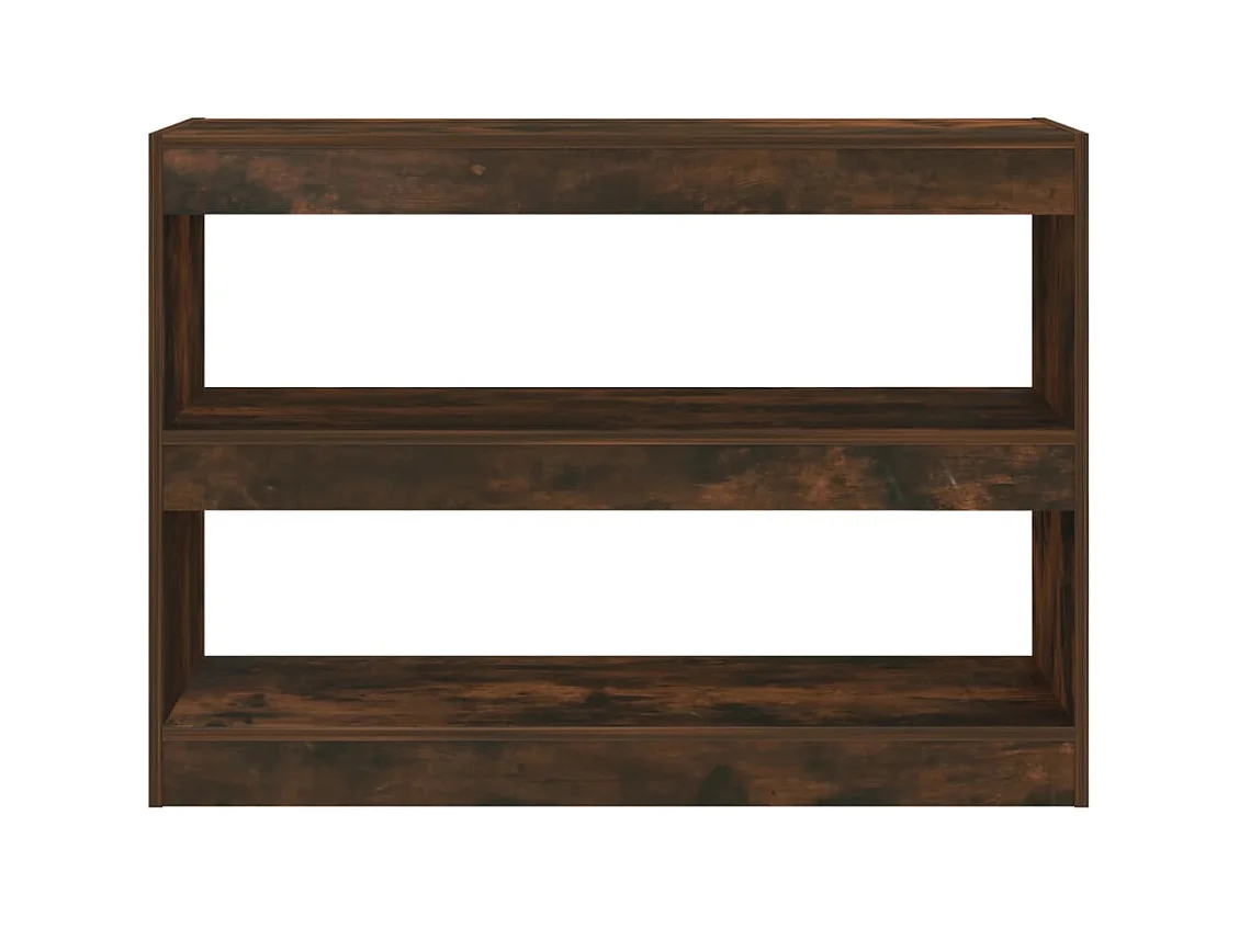 Bibliothèque | Etagère de rangement | Meuble de rangement chêne fumé 100x30x72 cm