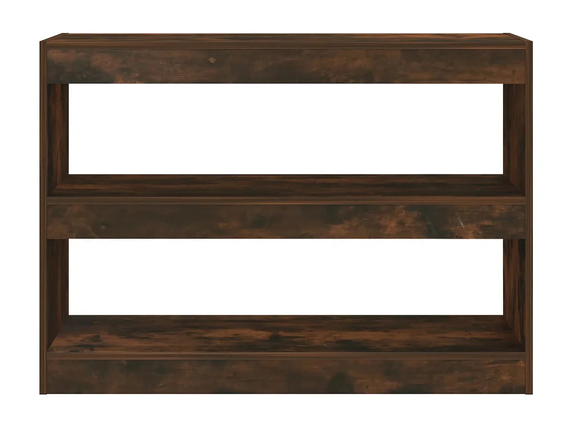 Libreria | Scaffale | Mobile di stoccaggio Divisorio Rovere Fumo 100x30x72 cm