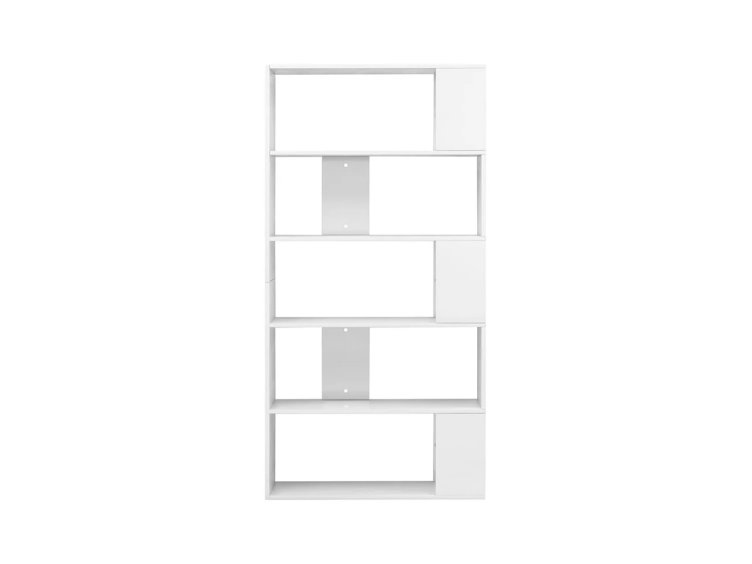 Bibliothèque | Etagère de rangement | Meuble de rangement Blanc brillant 80x24x159 cm