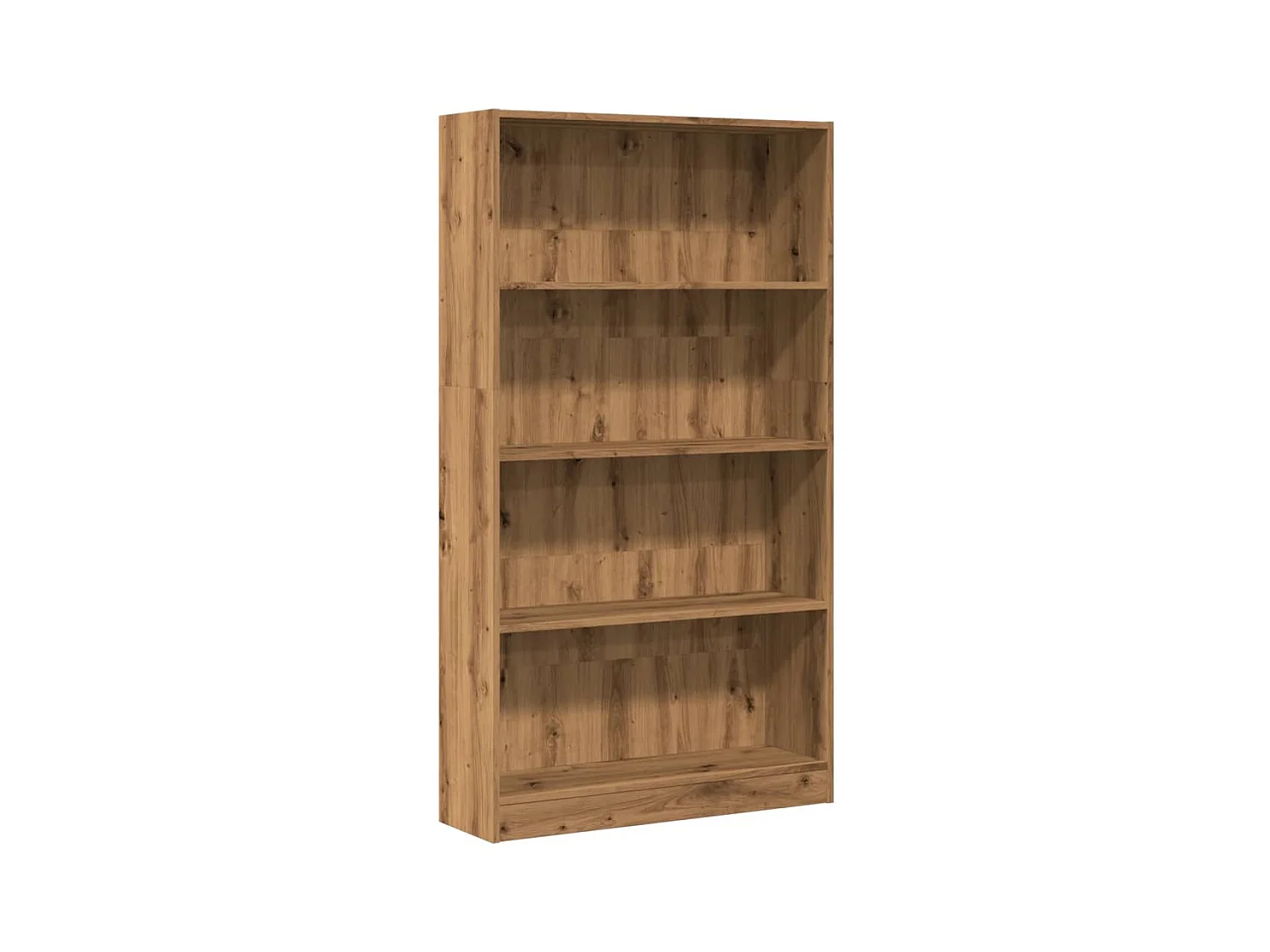 Bibliothèque | Etagère de rangement | Meuble de rangement chêne artisanal 80x24x143 cm bois d'ingénierie