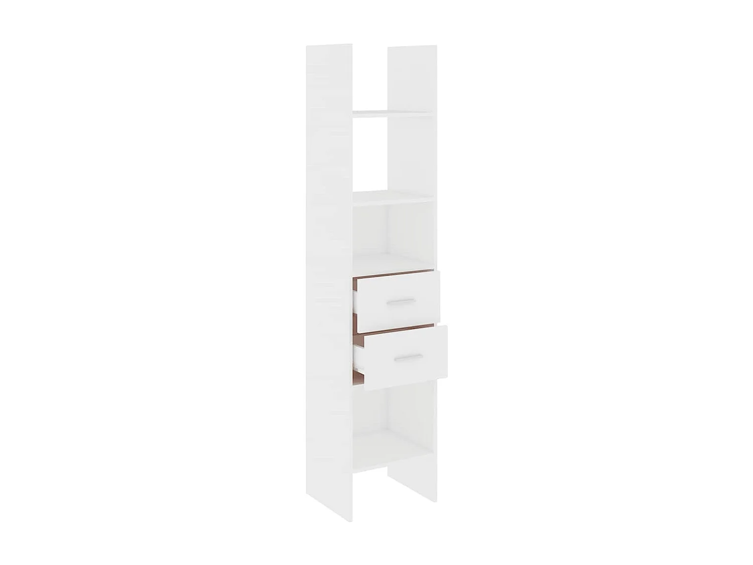 Bibliothèque | Etagère de rangement | Meuble de rangement Blanc 40x35x180 cm Bois d'ingénierie