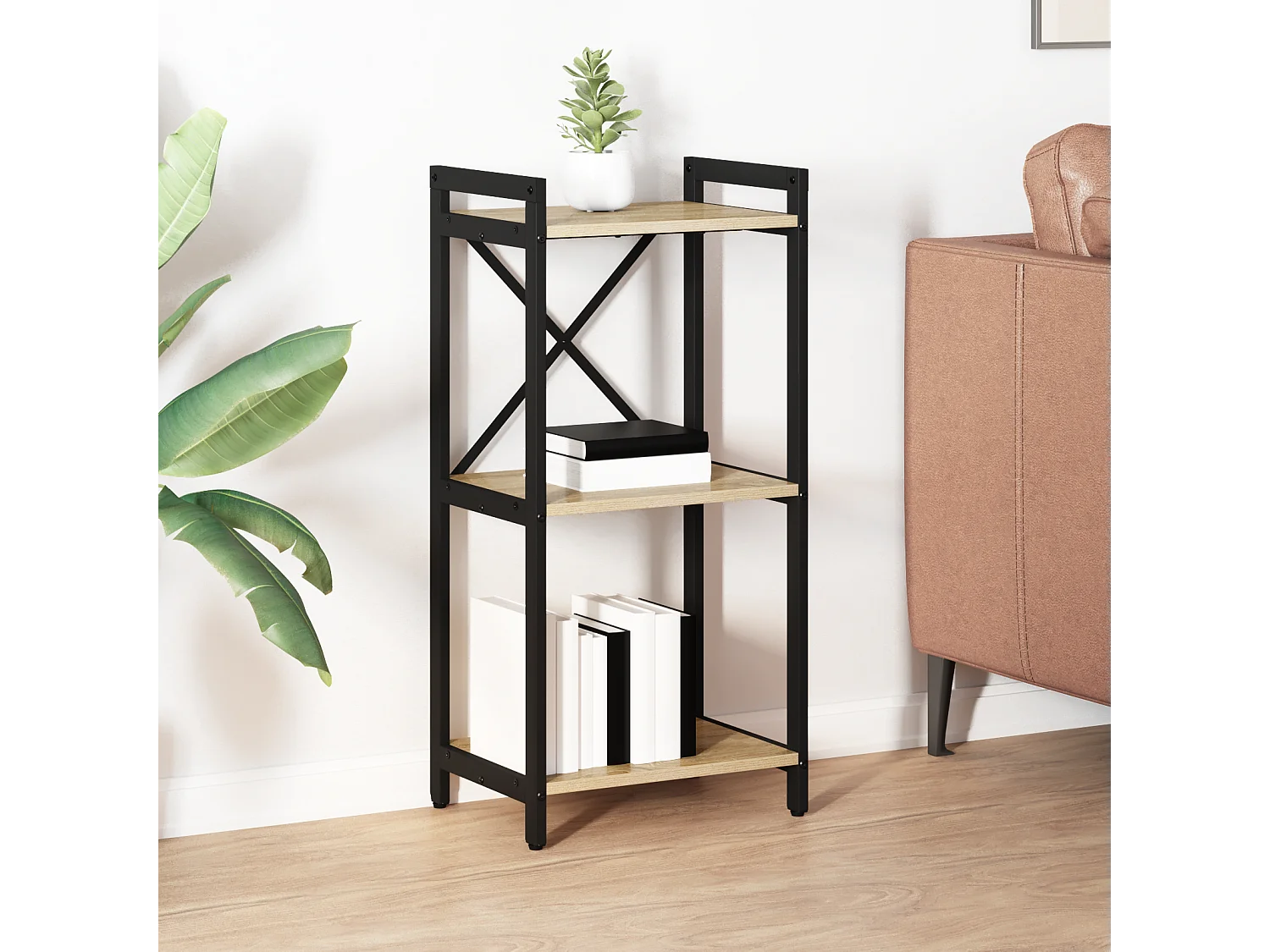 Bibliothèque | Etagère de rangement | Meuble de rangement Chêne sonoma 40 x 30 x 83 cm Bois d'ingénierie