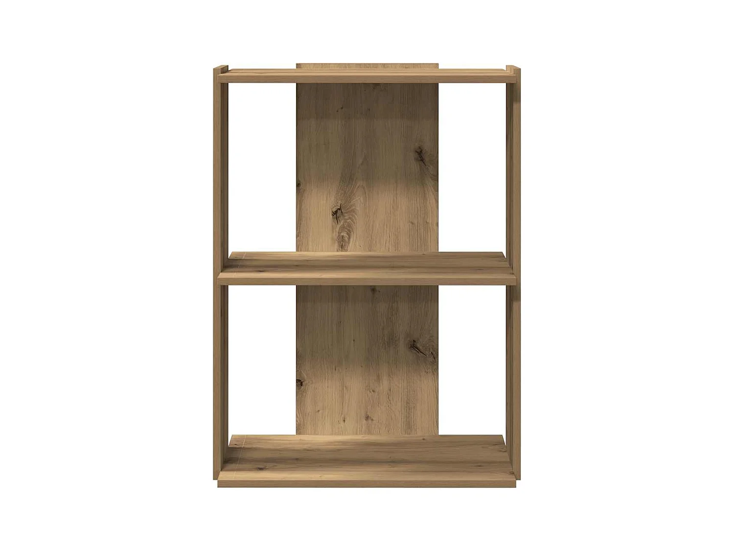 Bibliothèque | Etagère de rangement | Meuble de rangement à 3 niveaux chêne artisanal 60x30x80 cm