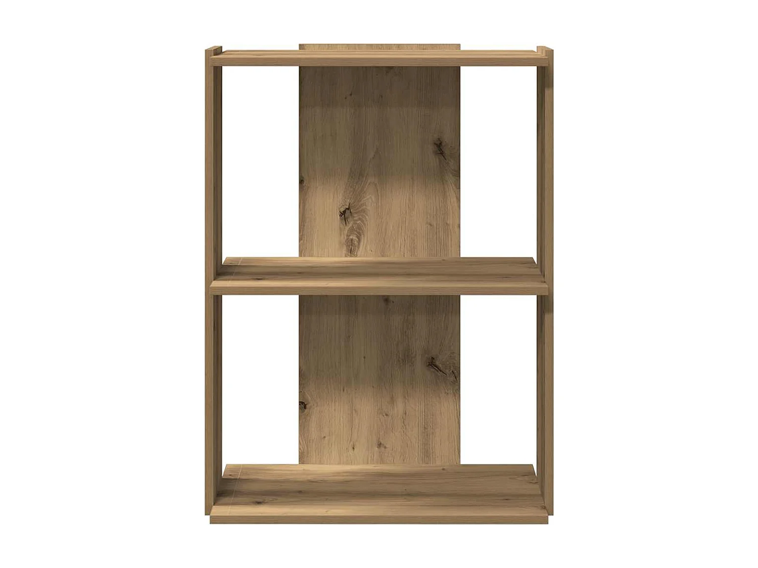 Libreria | Scaffale | Mobile di stoccaggio a 3 Ripiani Rovere 60x30x80 cm Legno Multistrato