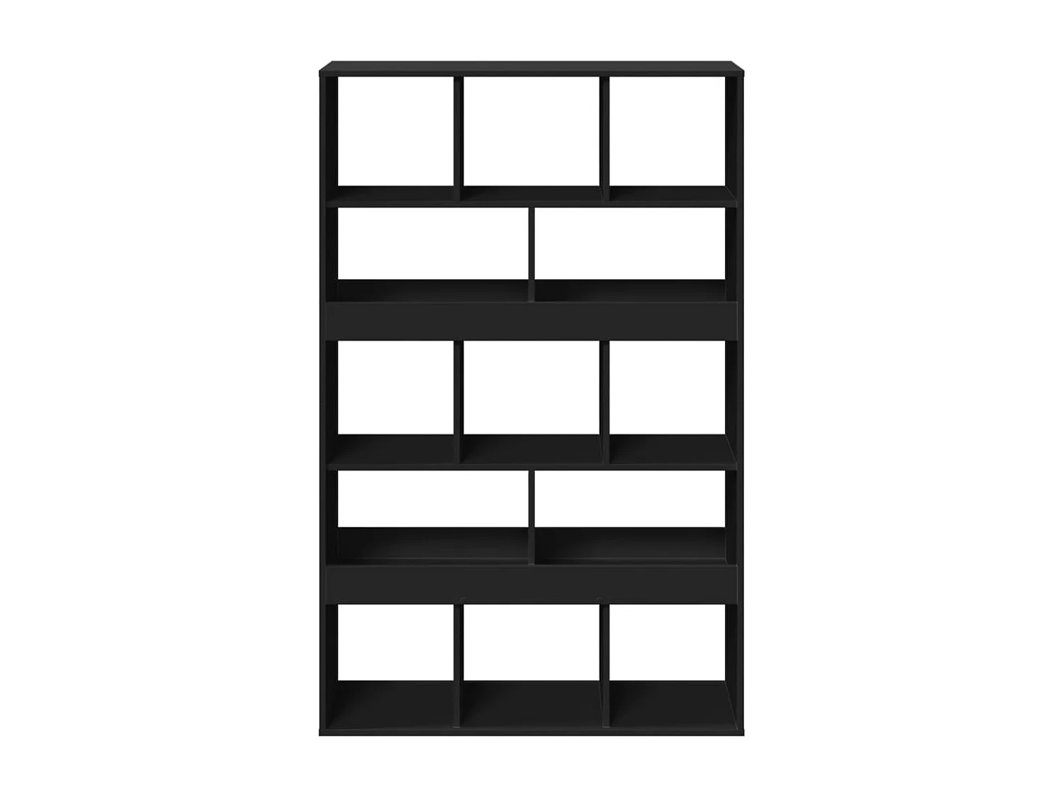 Libreria | Scaffale | Mobile di stoccaggio Nera 100x33x156,5 cm in Truciolato