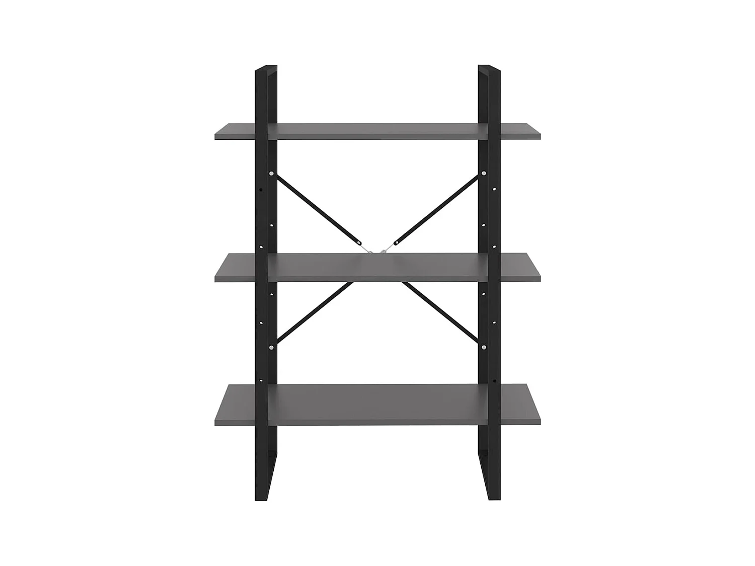 Bibliothèque | Etagère de rangement | Meuble de rangement gris 80x30x105 cm bois d'ingénierie