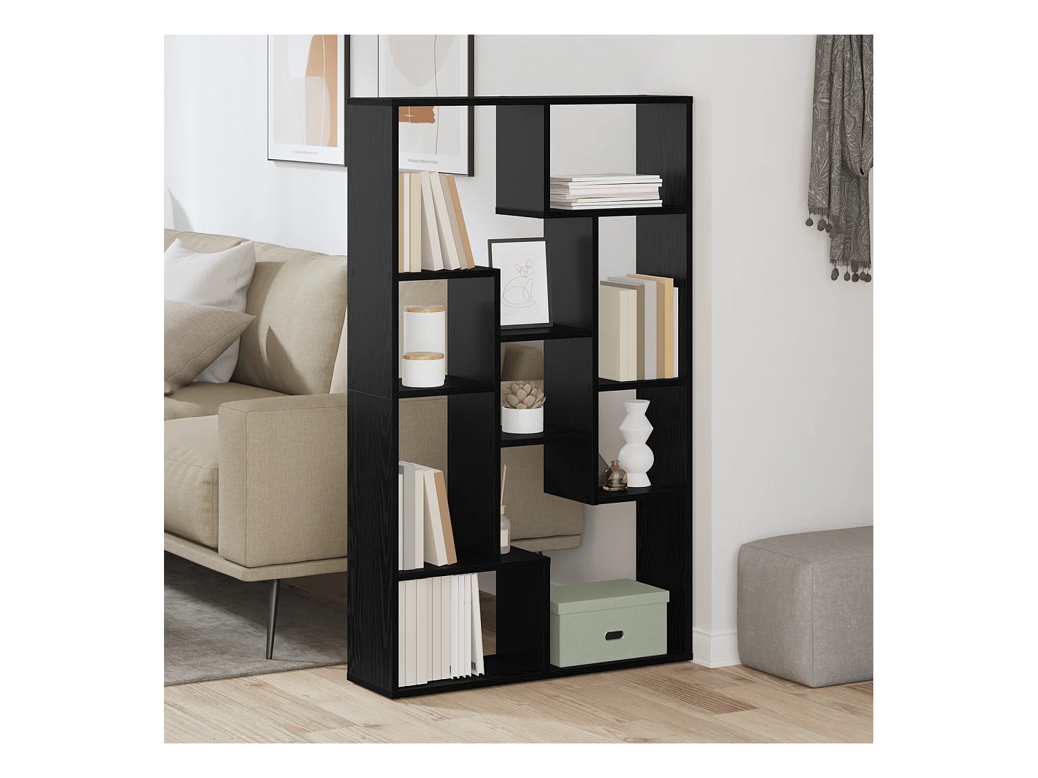 Bibliothèque | Etagère de rangement | Meuble de rangement Chêne Artisan 72x20x120 cm Bois d'Ingénierie